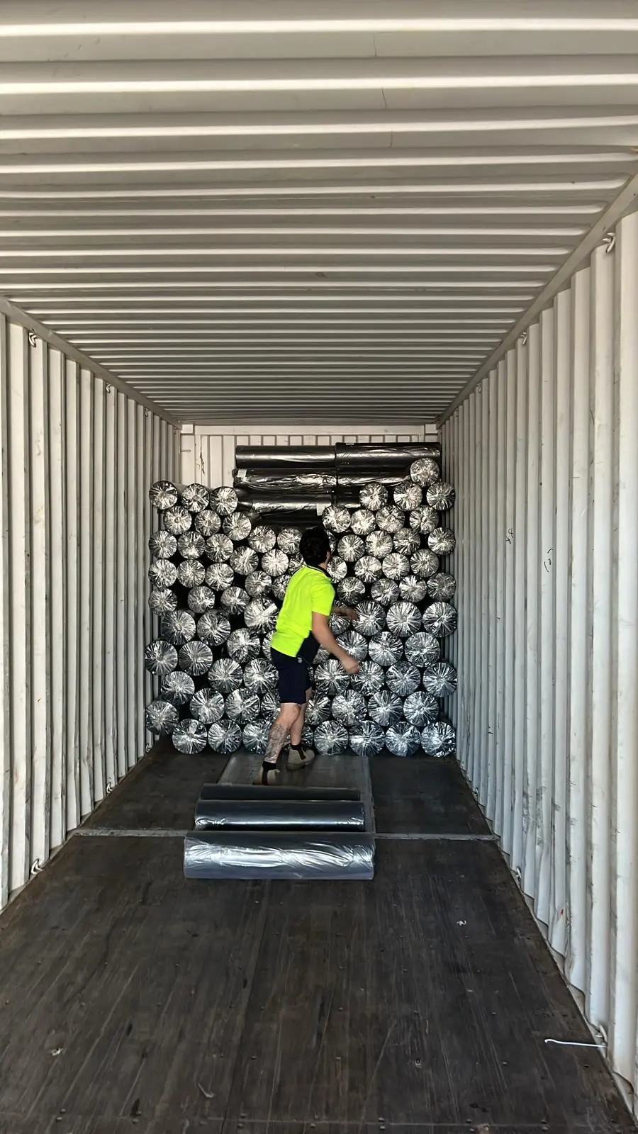 From sealed box to staged pallet.